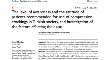 Уровень осведомленности и отношение пациентов к использованию компрессионного трикотажа в турецком обществе, а также исследование факторов, влияющих на это
