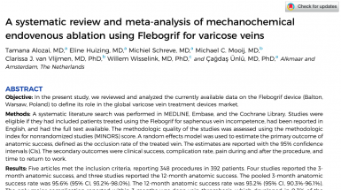 Систематический обзор и метаанализ механохимической эндовенозной абляции с использованием Flebogrif при варикозном расширении вен