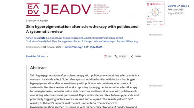 Гиперпигментация кожи после склеротерапии Полидоканолом: систематический обзор